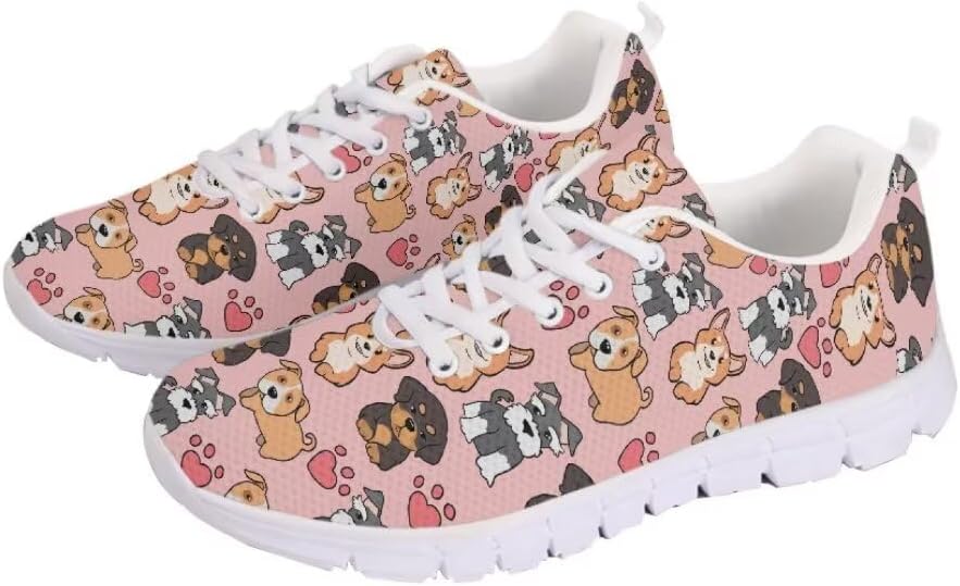 Jeiento Outdoor Running Shoes for Women Men Teenager Non Slip Fashion Mesh Gym Sports Shoes Workout Casual Sneakers for Teenager Girls