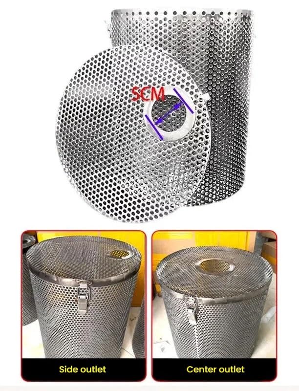 Protector de bomba sumergible con pantalla antiobstrucción de acero para pozo 2
