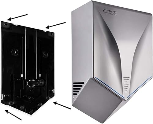 Miniatura 6 de LS-PRO Secador de manos automático para baños comerciales. Aire caliente de alta velocidad, manos secas en 7s. Funcionamiento sin contacto con