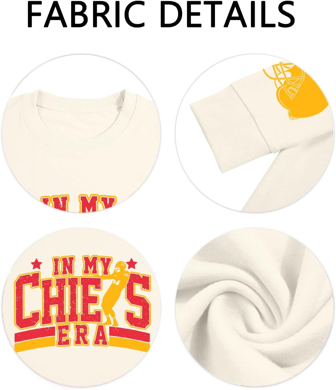 in My Game Day Era Football Sweatshirts for Women Game Day Sweatshirt Football Team Fans Graphic Long Sleeve Tops - Image 5