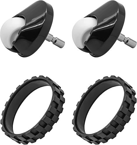 Rueda delantera de repuesto y neumáticos compatibles con IROBOT ROOMBA 500 600 700 800 900 Series 860 870 675 880 960 980 Accesorios antideslizantes