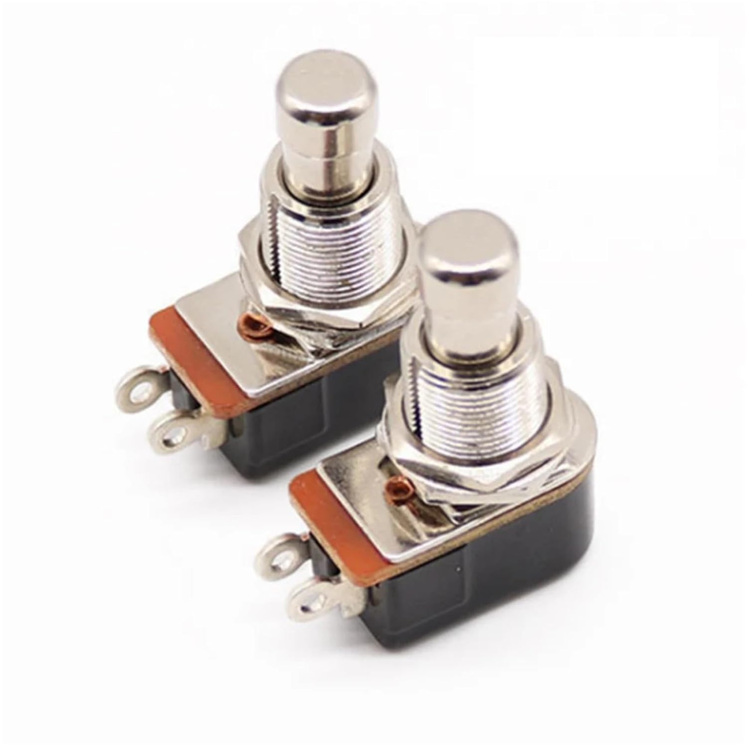 Soft Touch Push Button Switch SPST Off-(ON) Momentary Stomp Foot Pedal 2 Pin 10Pcs
