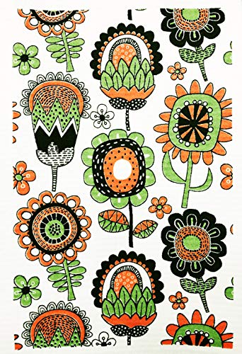 BLITZ ブリッツ ドイツのフキン 3枚セット フランス人アーティスト作(オレンジ系)