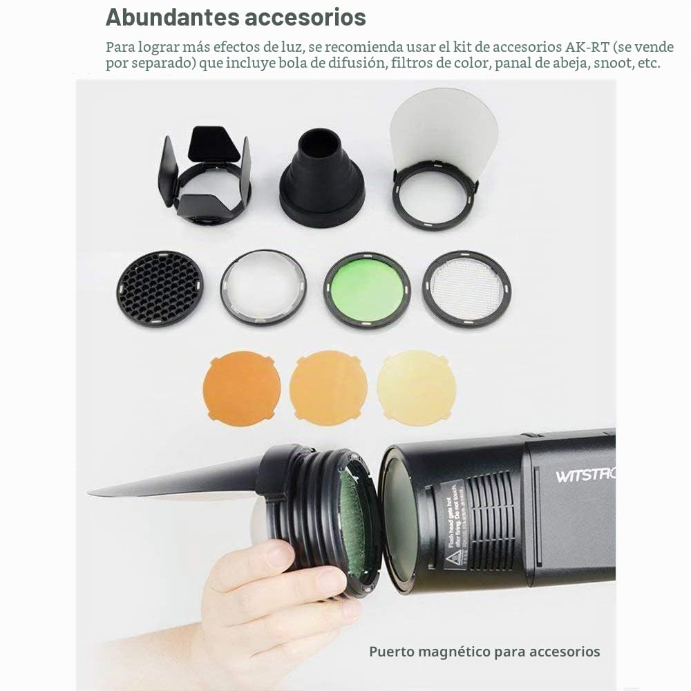 GODOX H200R Tête Flash Ronde pour AD200