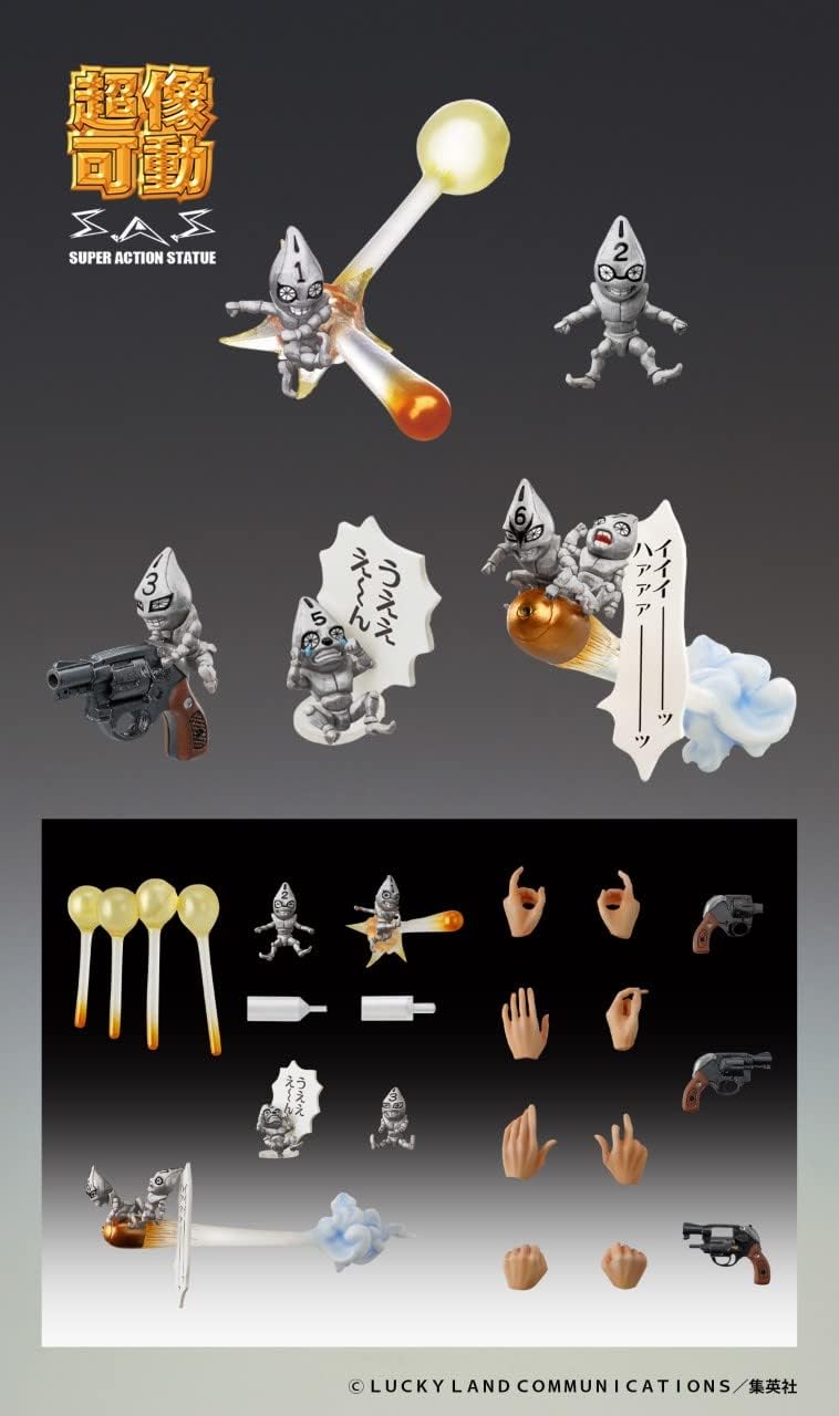 JoJo’s Bizarre Adventure Part 5: Guido Mista & S.P. (Black Ver.) Chozokado Super Action Statue