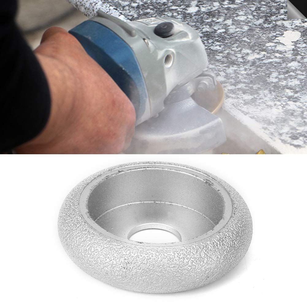 Meule Brasée au Diamant 7,3 Cm, Adaptée à la Pierre de Quartz, au Marbre, au Granit, à la Céramique, au Verre, avec Meuleuse D'angle, pour la Décoration de Bâtiments (Meule