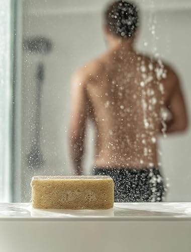 Miniatura 5 de Jabón en barra natural vegano hecho a mano prensado en frío para cara y cuerpo, con aceites esenciales de primera calidad, eucalipto y menta para