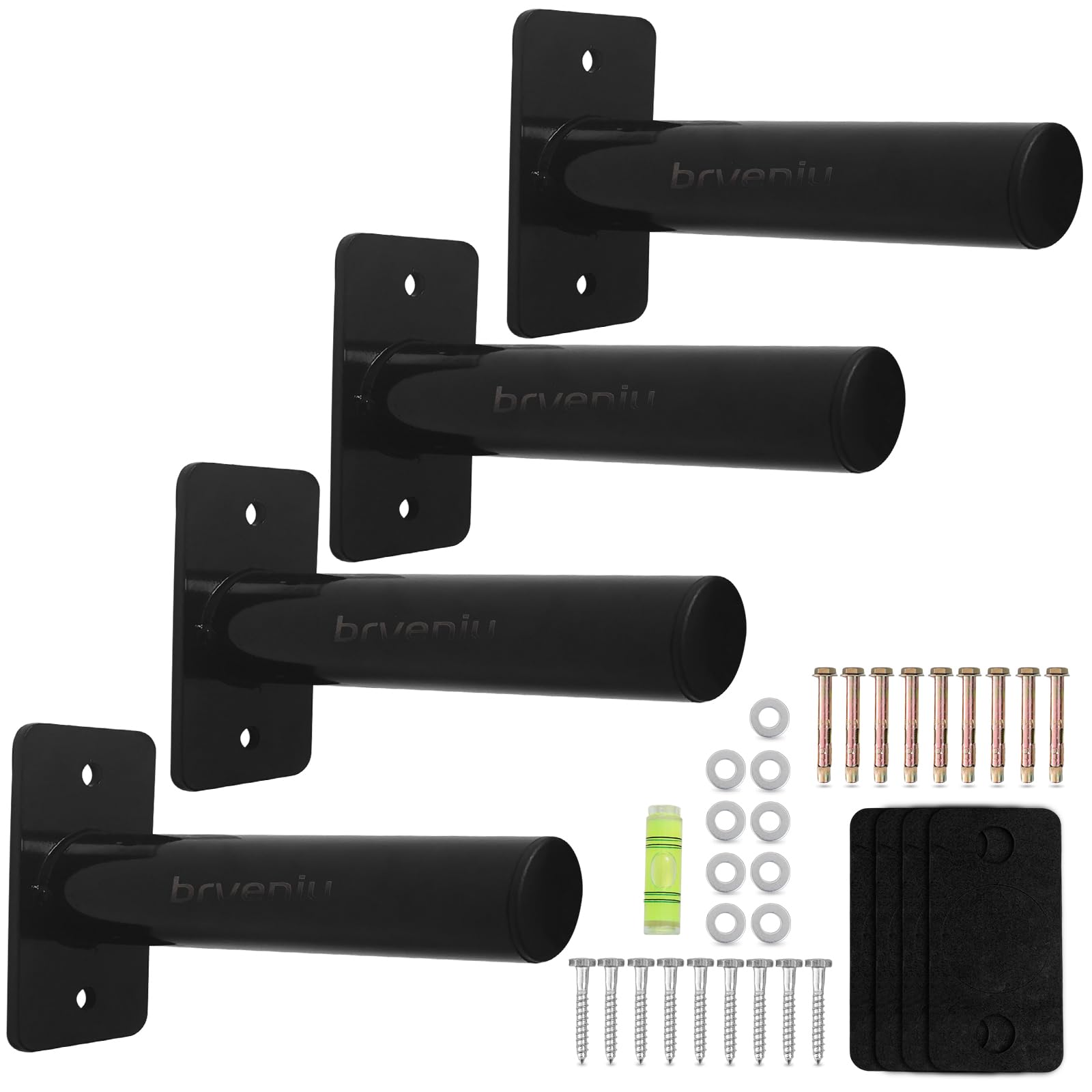 Wall Mounted Weight Plate Rack Storage, Steel Wall Mounted Weight Plate Holder Fits 2" Plates for Home Gyms, Garages, and Power Racks