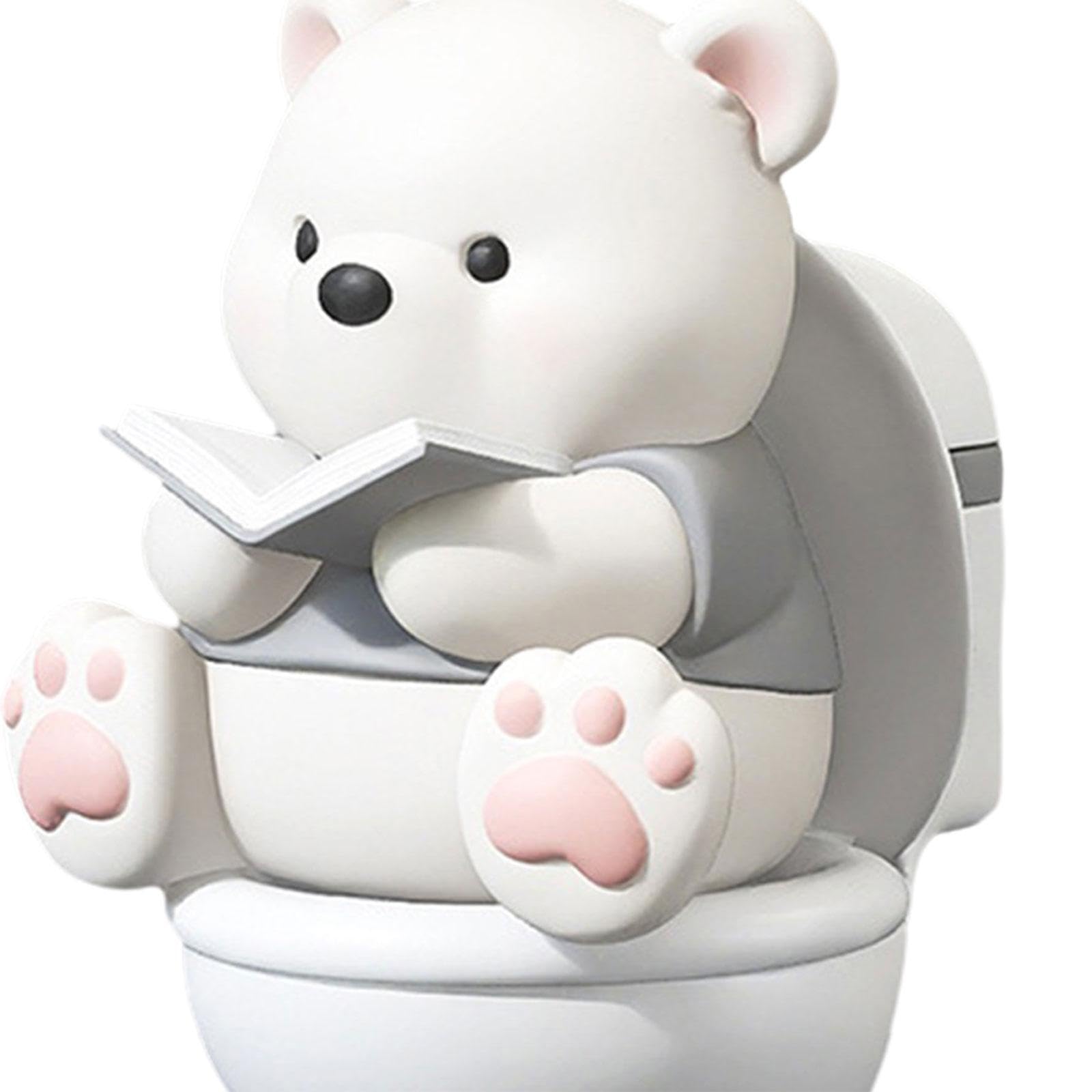 Amazon.co.jp: MYCENSE 気まぐれなクマの読書置物 - 家の装飾に