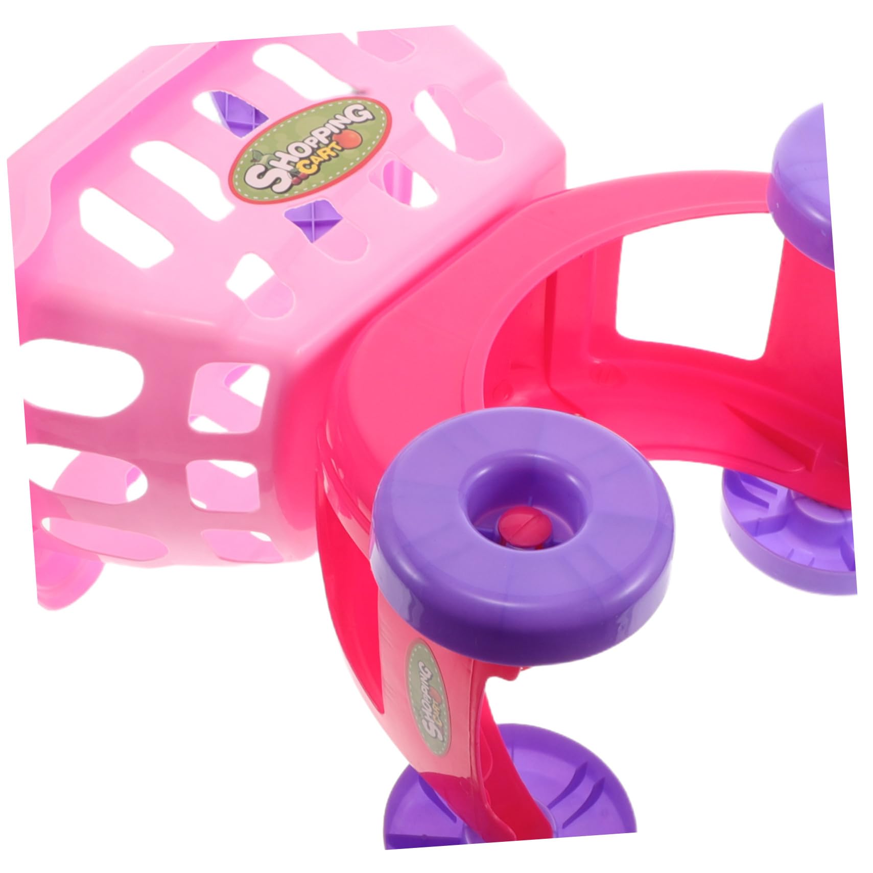 WOONEKY Carrello Giocattolo Mini Supermercato Simulazione Trolley Spingibile per Gioco di Ruolo Educativo con Dimensioni Adatte Mani Piccole per Gioco di Gruppo e Famiglia