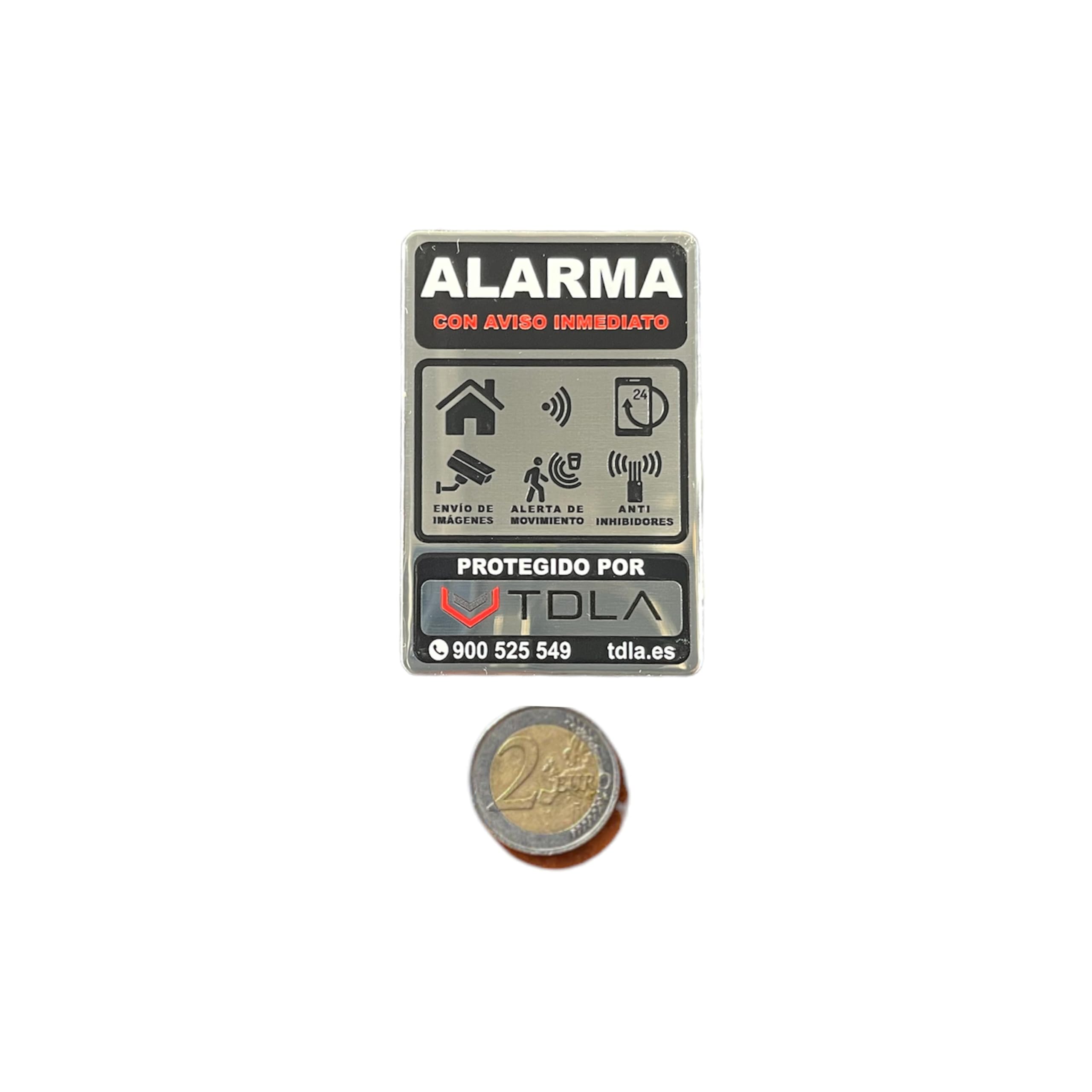 Sirena Control WiFi | Potente Motor 220V | Control Remoto Relé WiFi Incluido | Adhesivo Incluido | Sonido Alarma | 120DB | Metal Rojo | Compatible wallswitch AJAX | Google , Alexa, Tuya. | MS-190