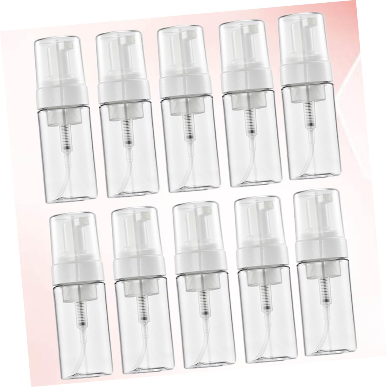 Anneome 10 Pezzi Contenitori Foamer 100ml in Plastica, Bottiglie da Viaggio Ricaricabili per Shampoo e Bagnoschiuma, Borsa Palestra