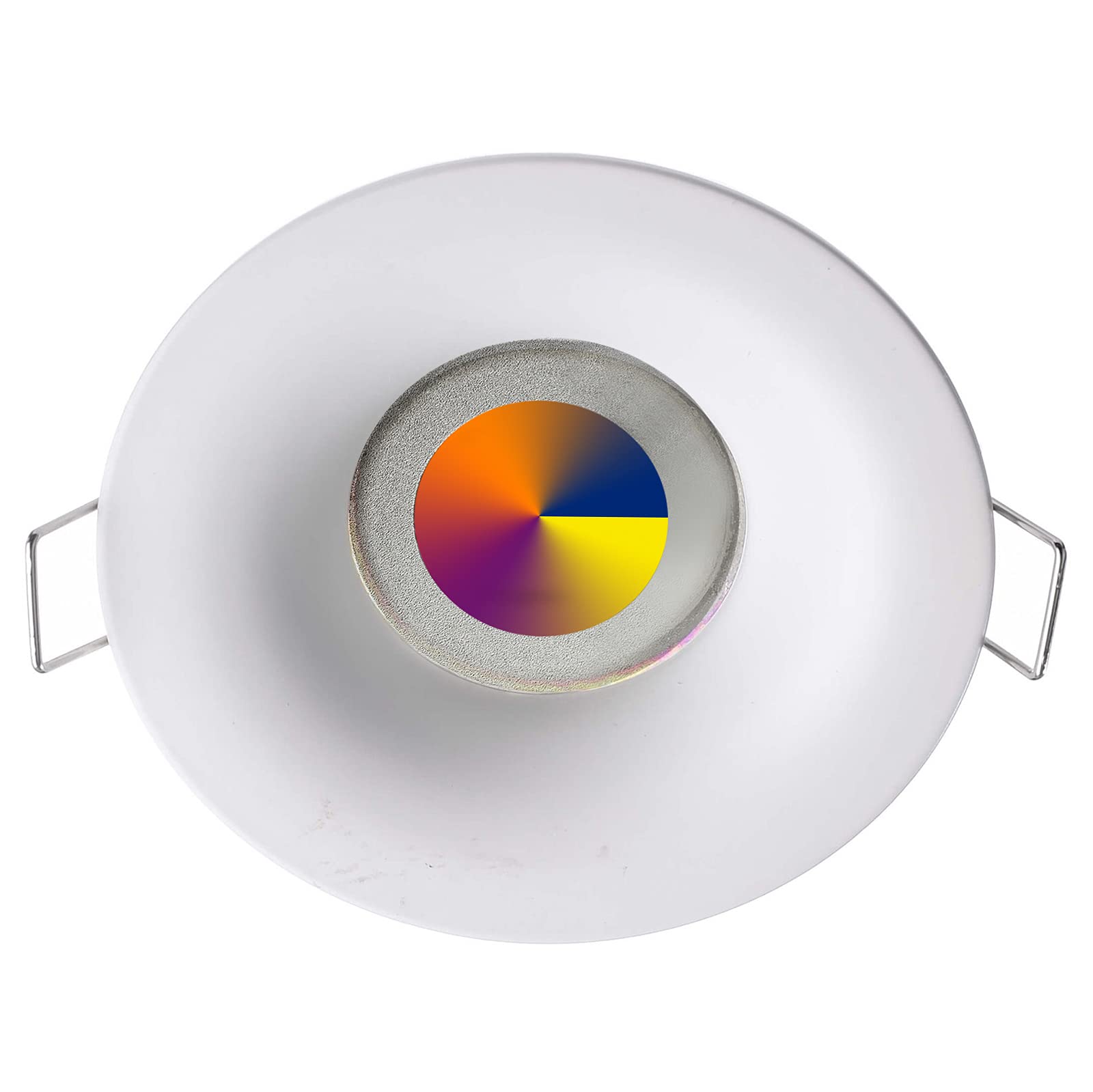 Faretto LED Planetitaly 6W Dimmerabile RGBW Attacco GU10 – 256 Colori Con Telecomando IR, 3000K/6000K, Cromoterapia Per Interni