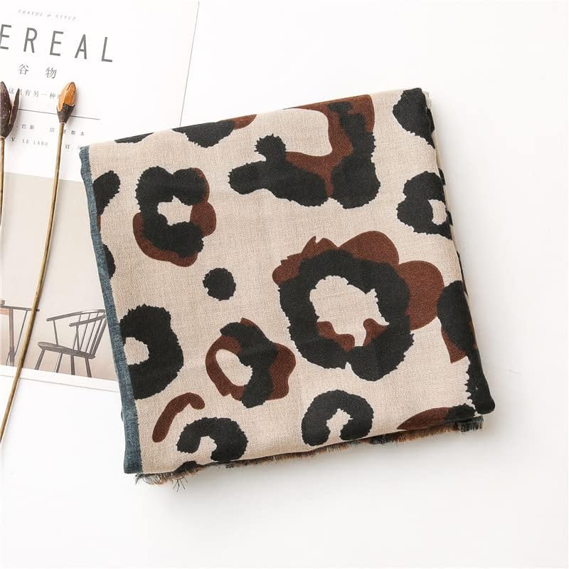 ANKOMINA Women's Soft Leopard Print Scarf Long Lightweight Fall Winter Fashion Shawl Wraps - Image 4