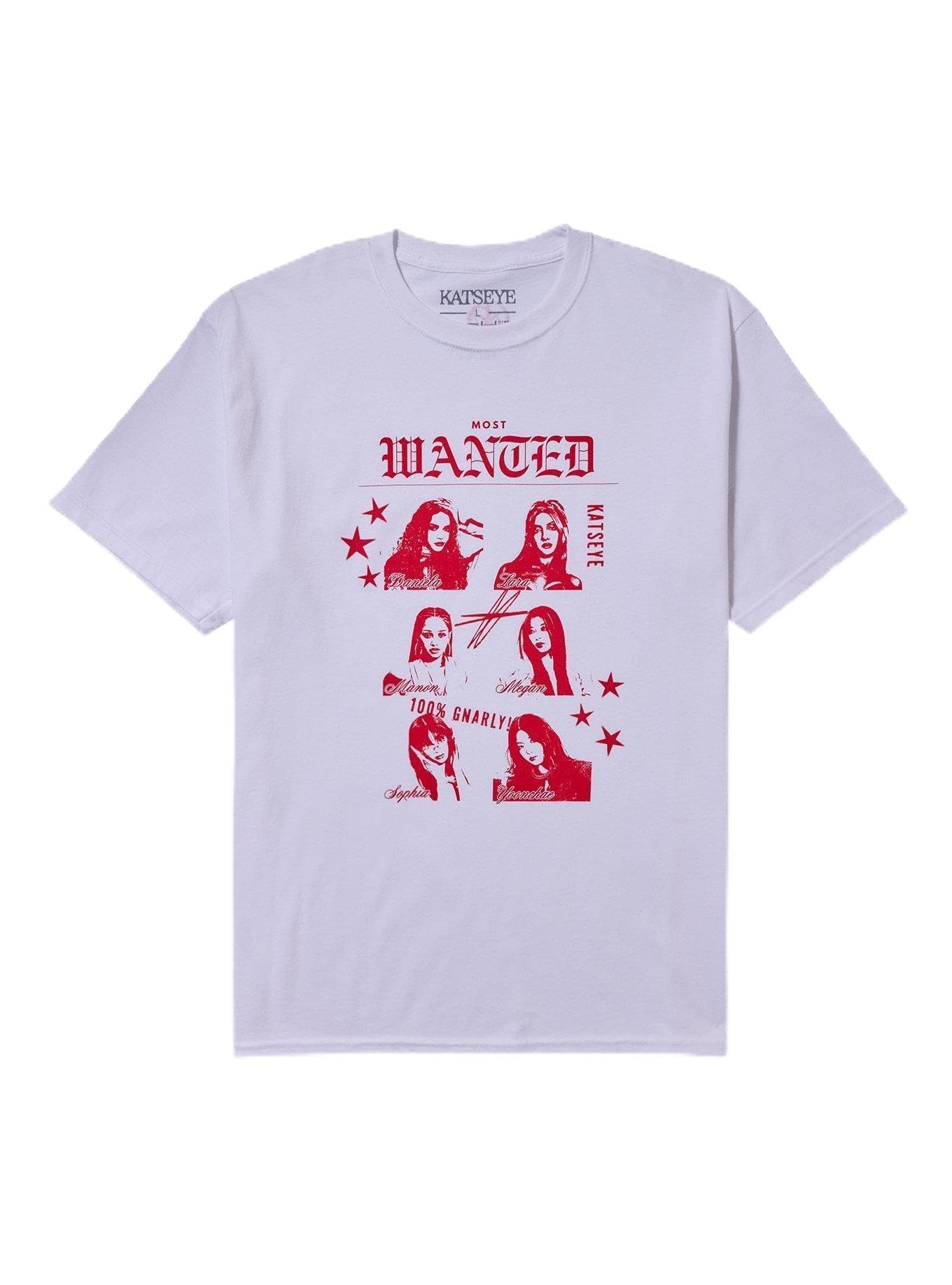 KATSEYE Most Wanted T-Shirt Exclusive Large White