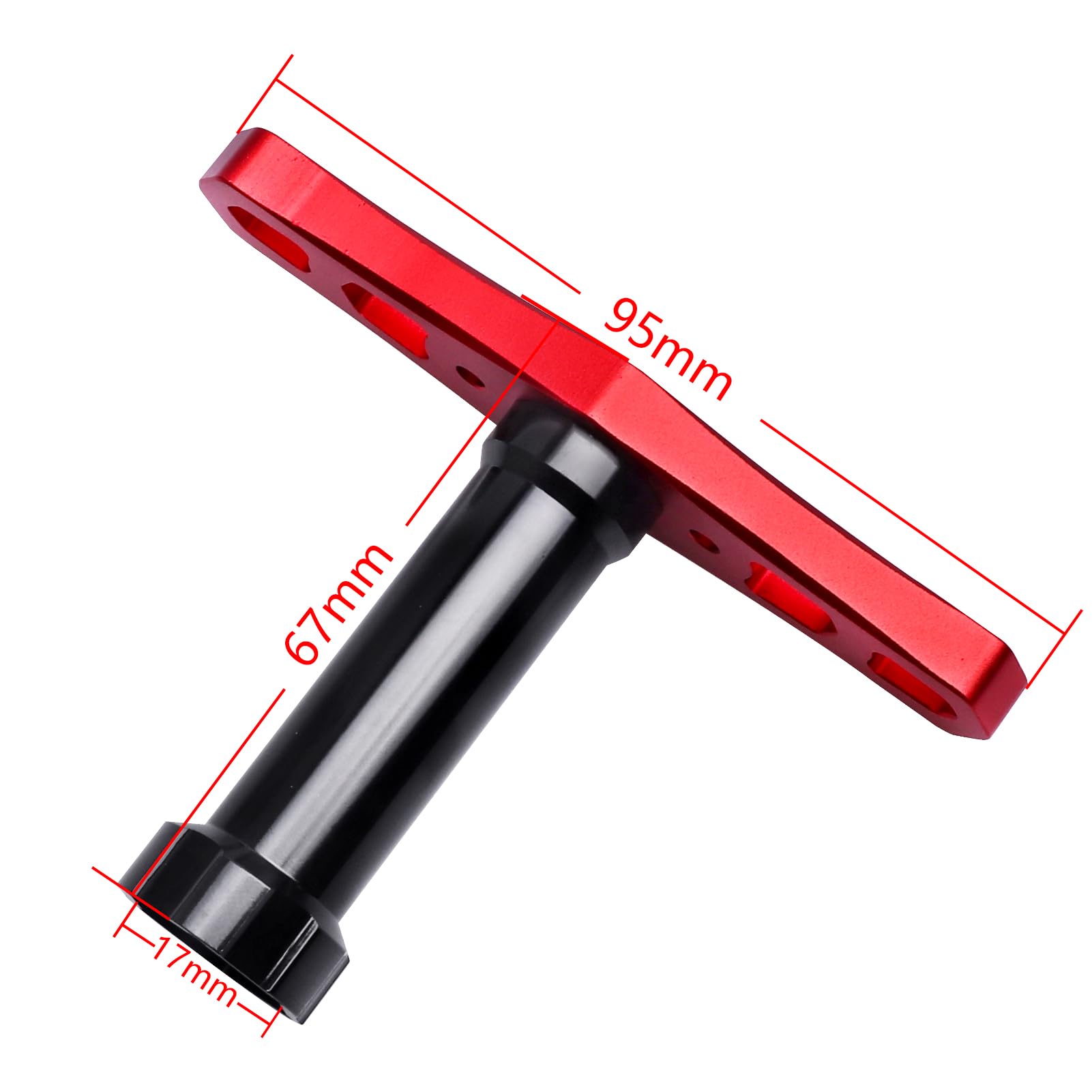 AllinRC 17mm Wheel Hex Adapter with Hex Wrench Tools for Traxxas 1/8 RC Monster Truck Buggy