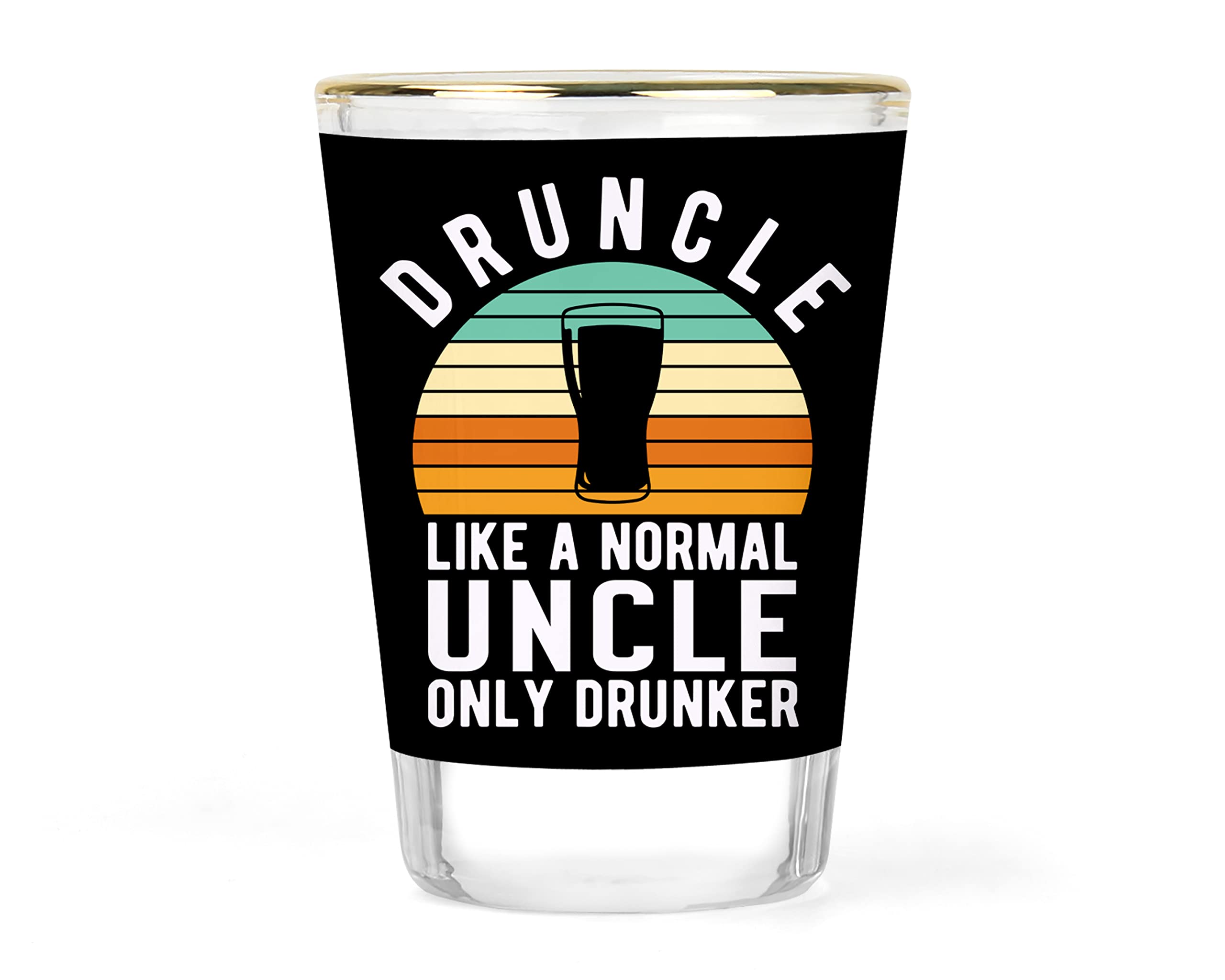 Uncle's Shot Glass - Gift for Uncle - Uncle Birthday Shot Glass - Funny Uncle Themed Glass - Uncle Drinkware - Gifts for Uncle - Novelty Colectible Barware for Uncle - 1.5 Ounce Shot Glass
