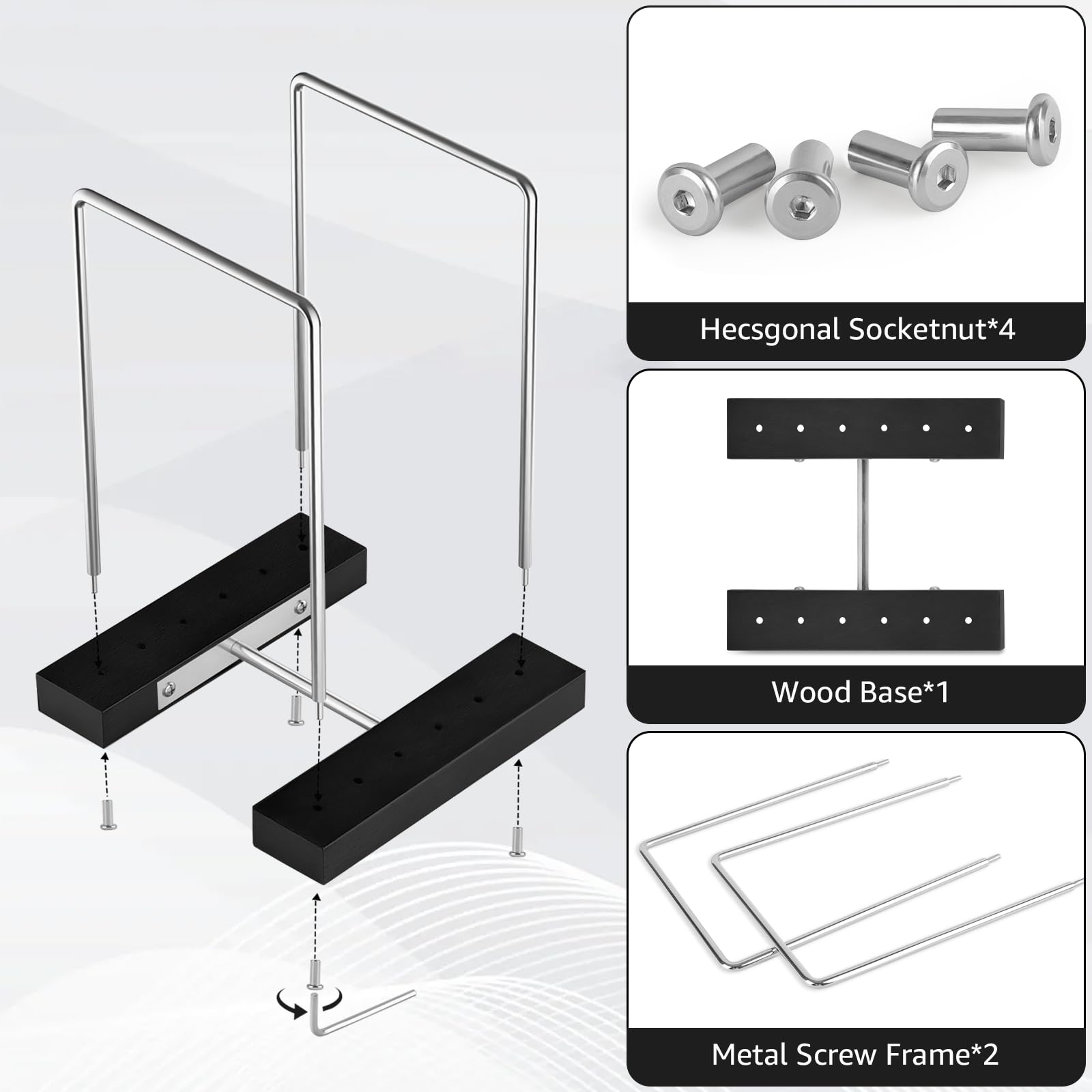 Woodoulogy Soporte de almacenamiento de discos de vinilo para 35 LP individuales (marrón)