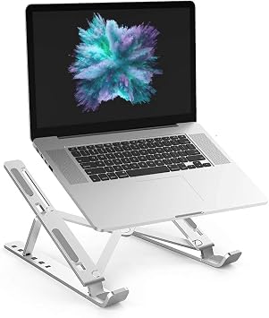 iDock N29-3-Silver Folding Aluminum Macbook Laptop Computer Stand