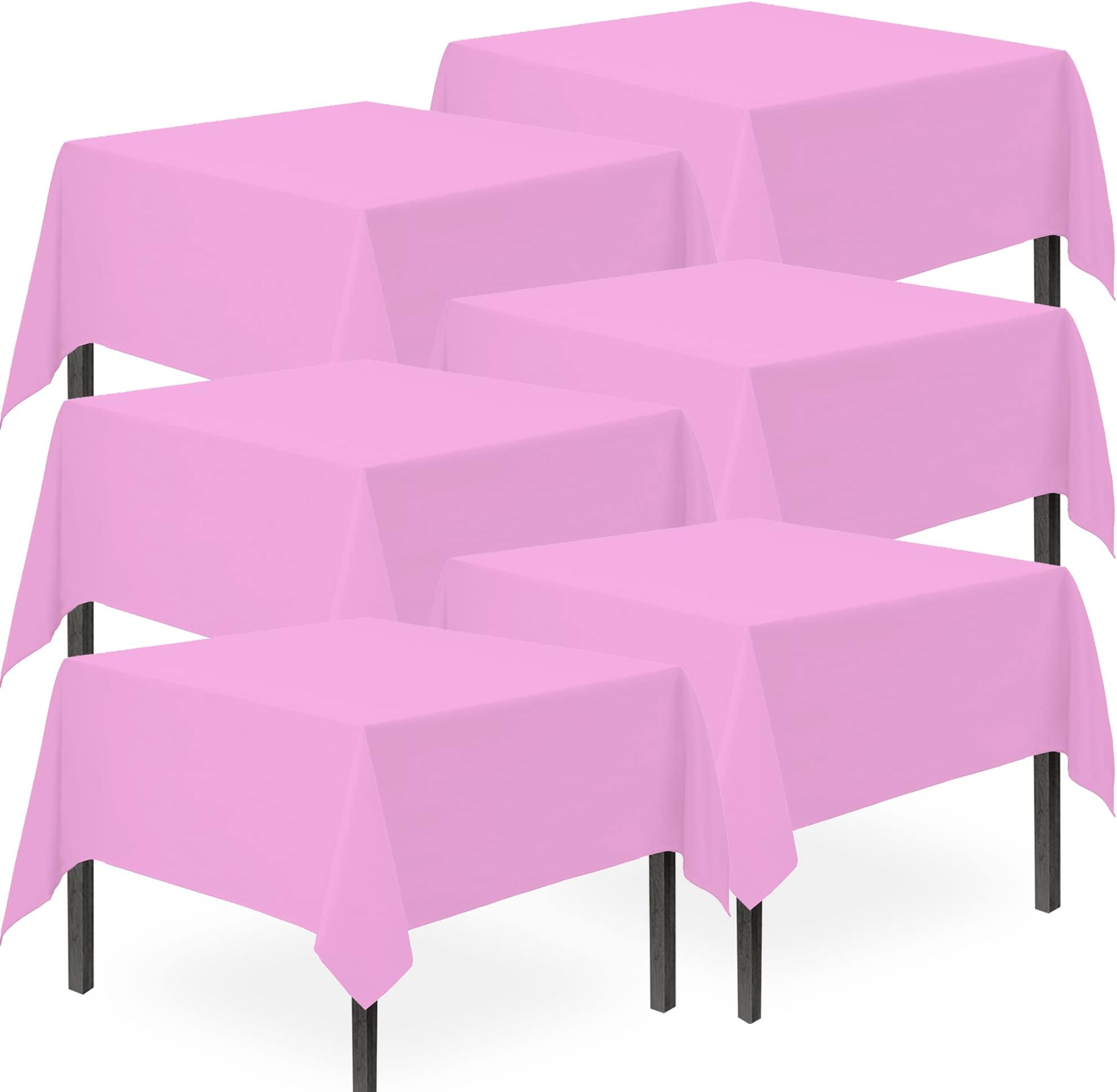 PINK Paper Tablecloths 2 per pack (Caroline){90cm x 90cm} Amazon.co