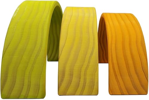 TEKOR Juego de 12 juguetes apilables de madera de color tigre. Somos los únicos en ofrecer el tigre de color arcoíris de madera apilable para niños