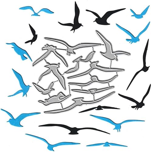 Miniatura 4 de Troqueles de metal Sea Mew Seafull - Troqueles de gaviota, plantillas de molde de plantillas para manualidades, manualidades, manualidades,