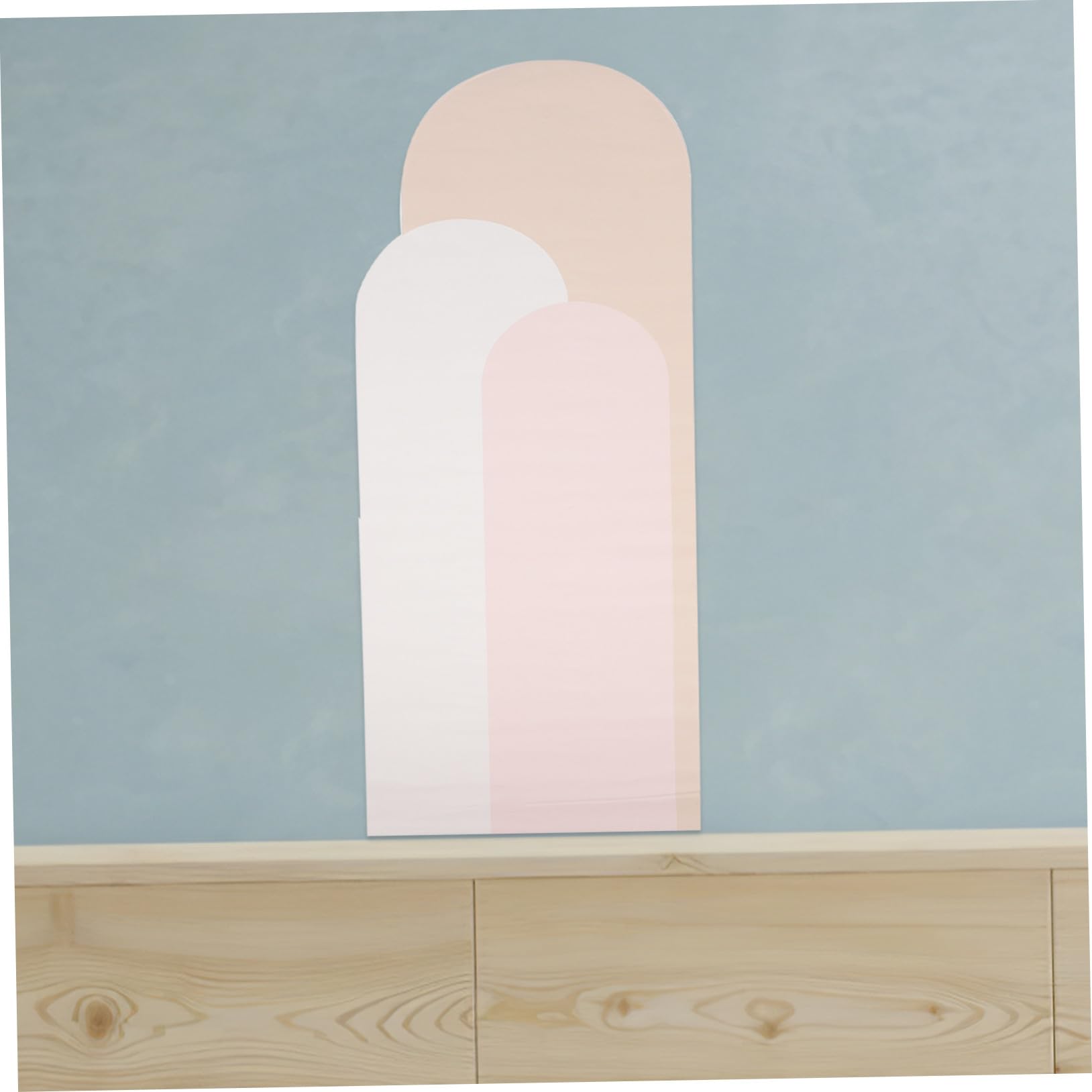 LIFKOME Pegatinas de Pared Geométricas Bohemias Adhesivas Pvc, Decoración Mural para Dormitorio Salón, 2 Piezas, Autoadhesivas y Modernas para Decoración Interior