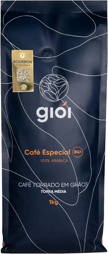 Giói Café Especial, 100% Arábica, Torrado, Em Grãos, 84+ (1kg, Bourbon)