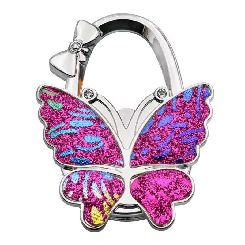 SILVISH Butterfly Handbag Holder Hook, Alloy, Multicolor, 7x5.3 cm, Foldable-picture-24