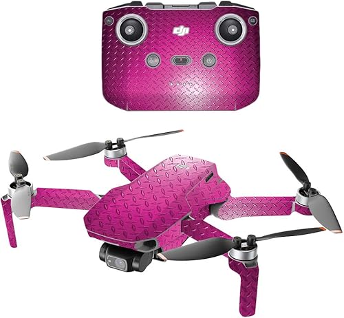 Miniatura 7 de Mighty Skins Compatible con DJI Mini 2 Dron portátil  Placa de diamante púrpura  Cubierta protectora, duradera y única de vinilo  Fácil de aplicar