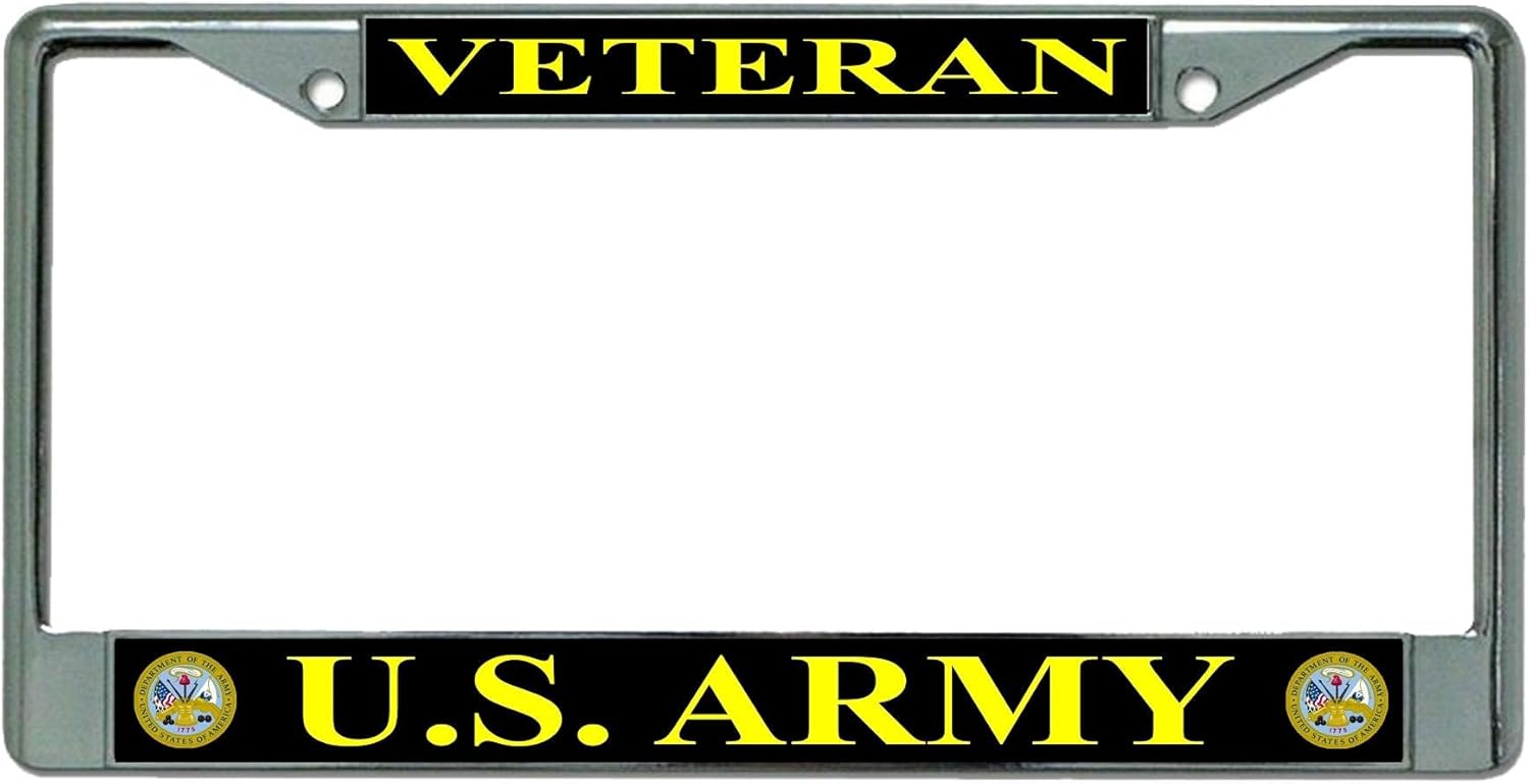 U.S. Army Veteran Photo License Plate Frame