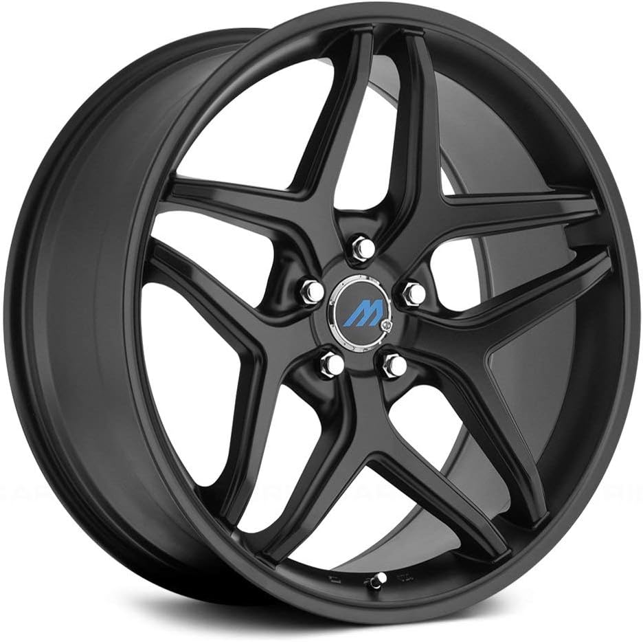 ME3 Satin Black Wheel with Painted (18 x 8. inches /5 x 100 mm, 42 mm Offset)