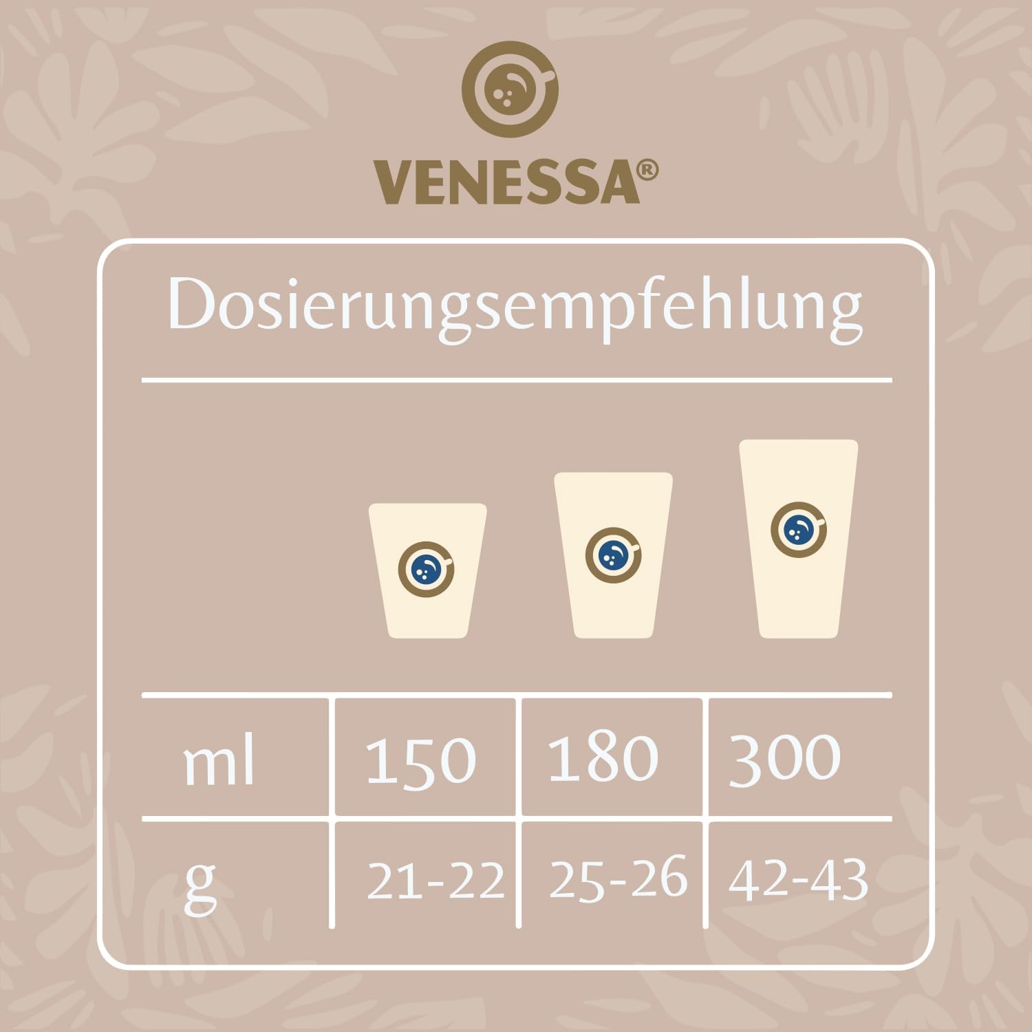 VENESSA Cappuccino Chocolate VC5/3 aromatyzowany napój w proszku z delikatną nutą kakaową, 10 x 1 kg, korzystne opakowanie z rozpuszczalną kawą i kakao w proszku, nadaje się do wszystkich ekspresów do