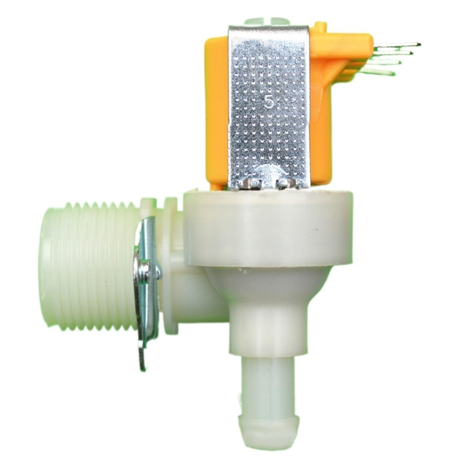 Électrovanne deux voies en nylon haute résistance 12V avec filetage 3/4" et joint 12 mm