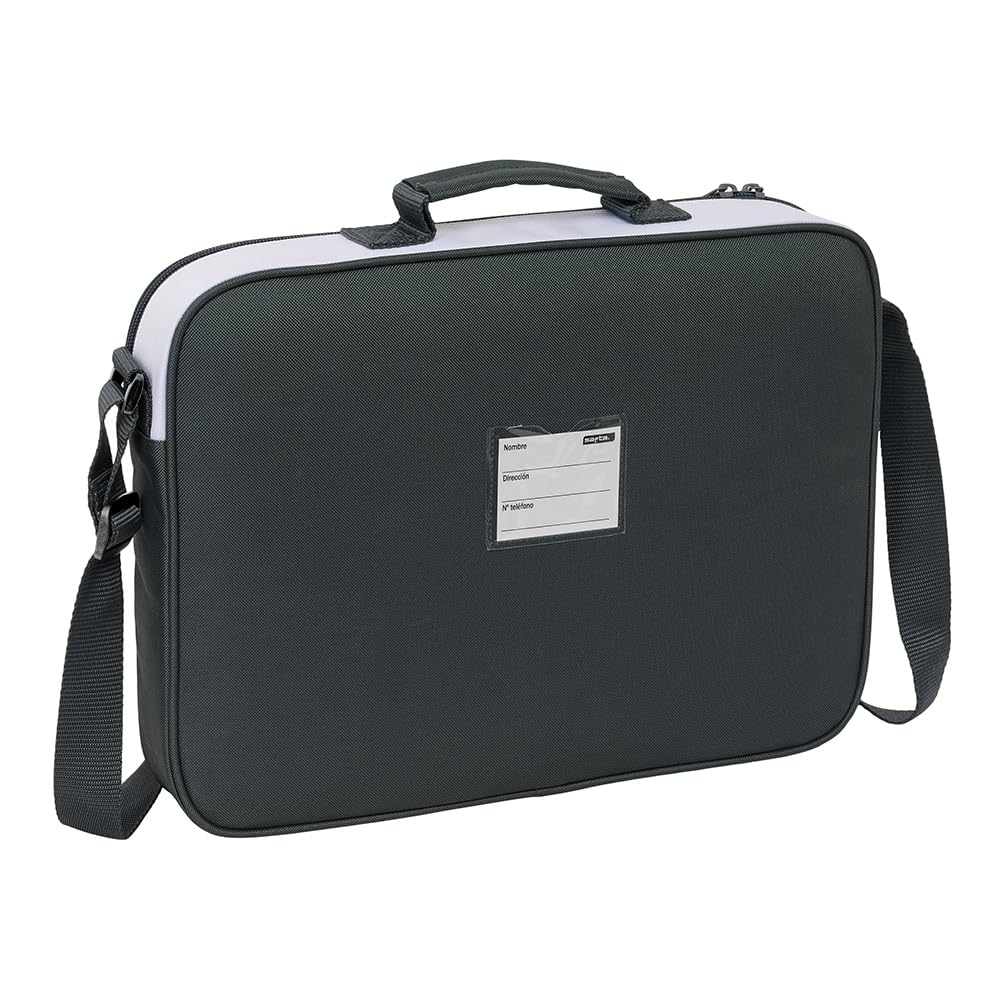 Cartera extraescolares Real Madrid equipación 25/26 para libros y material – Cartera extraescolares Real Madrid con asa para actividades y colegio