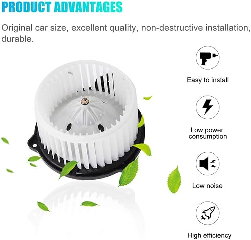 Miniatura 2 de Motor soplador de calentador de CA con ventilador de repuesto para Dodge Ram 1500 2500 3500, 2002 2003 2004 Jeep Grand Cherokee reemplaza #