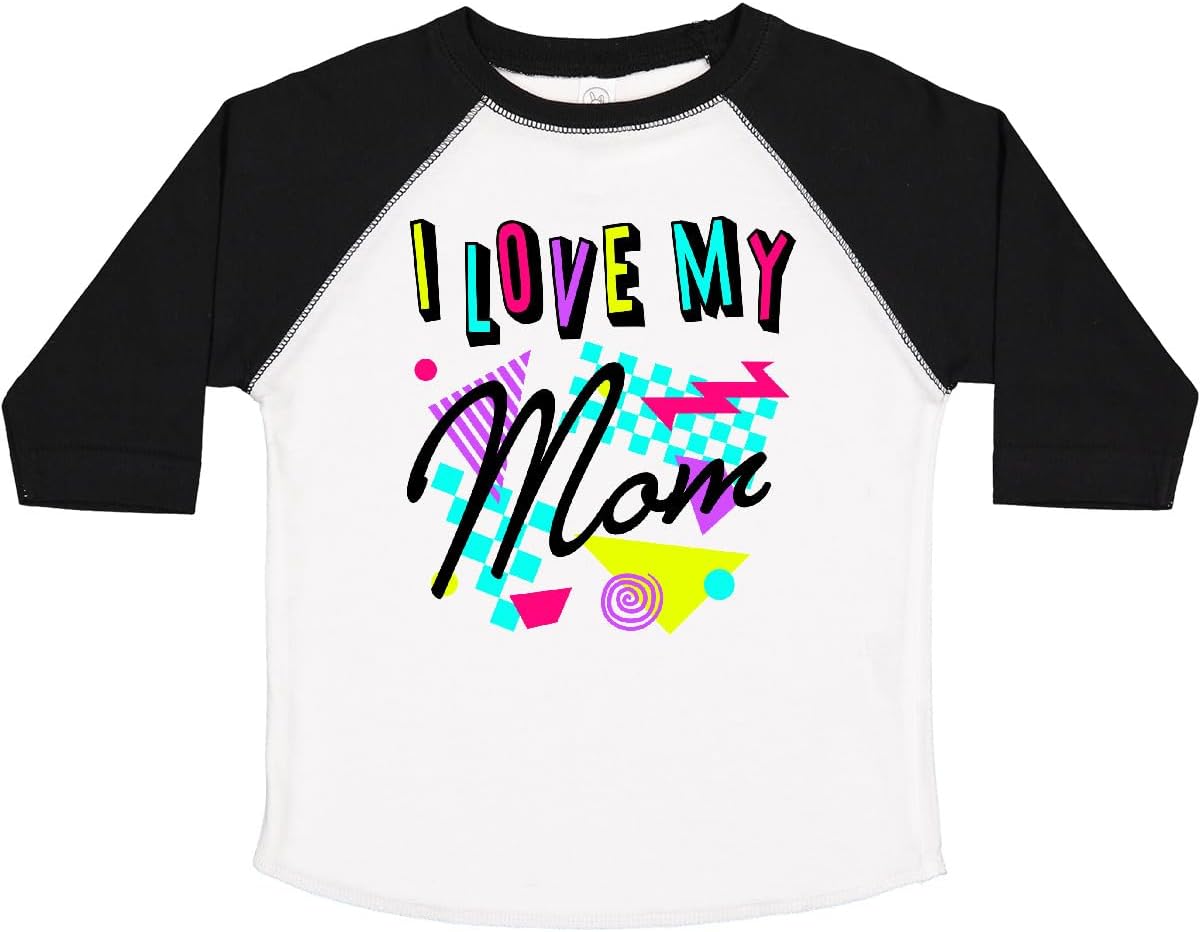 inktastic I Love My Mom- 80s Retro Style Toddler T-Shirt