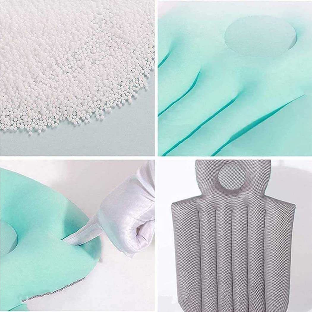 ZLZNX Cuscino da Bagno per Tutto Il Corpo Cuscino Bagno Spesso Asciutto per Vasca Bagno Tappetino Bagno per Vasca Bagno con Cuscino Strati di Rete 3D Traspiranti,1,93x40cm