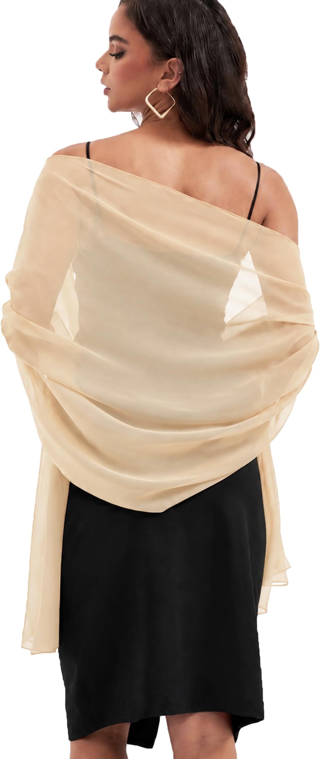 Women's Shawls and Wraps for Evening Dress Chiffon Shawl Soft Elegant Scarf