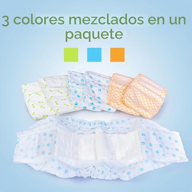 Foto 2 de 7 de Pet Soft Pañales Perro Macho, 12 Unidades Pañales Desechables para Perros Machos