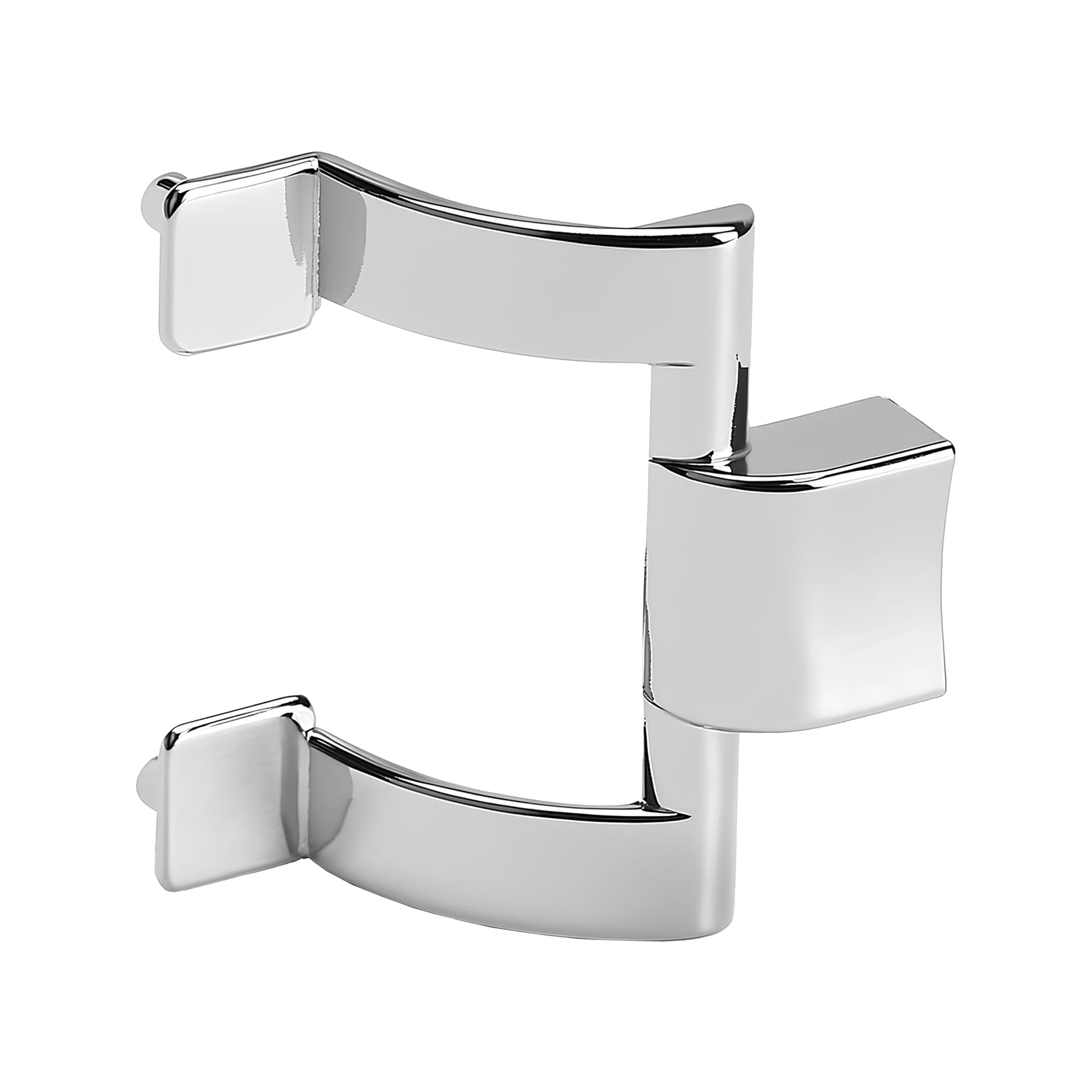 Brixwell Shower Door Handle with Towel Bar Insert Post, Metal