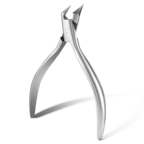 FVION Toenail Clipper Straight Blade, Professional Toe Nail Clipper for Senior, Ingrown Toenail Tool for Thick Ingrown Nails