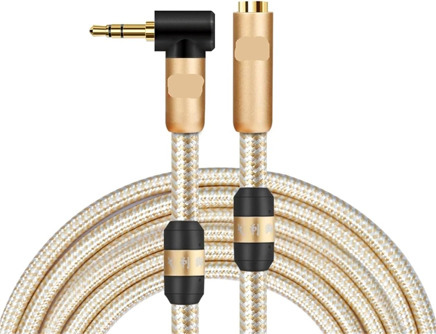 Mini Jack 3.5mm to 3.5mm Extension Audio Cable Line Stereo for PC Headphone Headphone Car 3.5 Male to Female Shielded Cable(Red,5m)