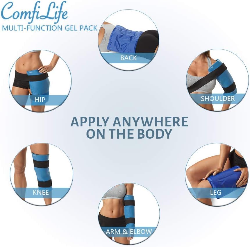 40% Off Discount ComfiLife Ice Packs for Injuries – Reusable Hot & Cold Pack with Wrap – Flexible Gel Pack Ice Wrap for Back Pain, Knee, Shoulder, Neck, Hips – Heat & Cold Therapy Relief – Large Up To 40% OFF ComfiLife Ice Packs for Injuries – Reusable Hot & Cold Pack with Wrap – Flexible Gel Pack Ice Wrap for Back Pain, Knee, Shoulder, Neck, Hips – Heat & Cold Therapy Relief – Large
