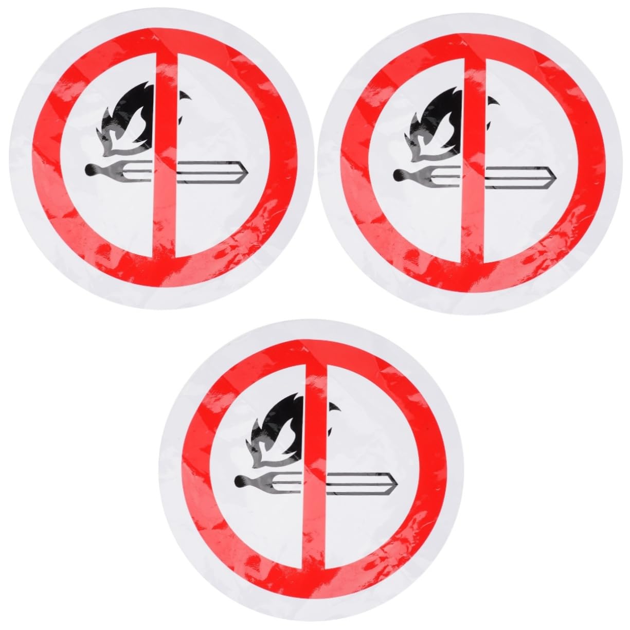 Mobestech 3piezas Pegatina De Advertencia De No Etiqueta De Seguridad Autoadhesiva Para Áreas De Diámetro Para Equipos Peligrosos y Seguridad Industrial