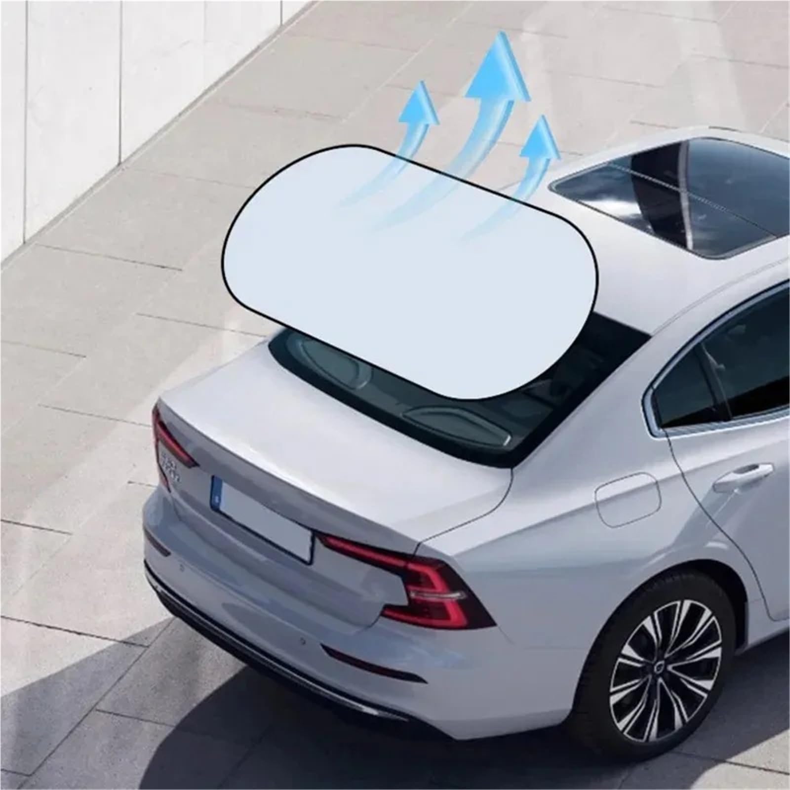 Parasoles Coche Parasol para Coche, Protección UV, Plegable para Ventana Trasera De, Visera Universal para con Ventosas