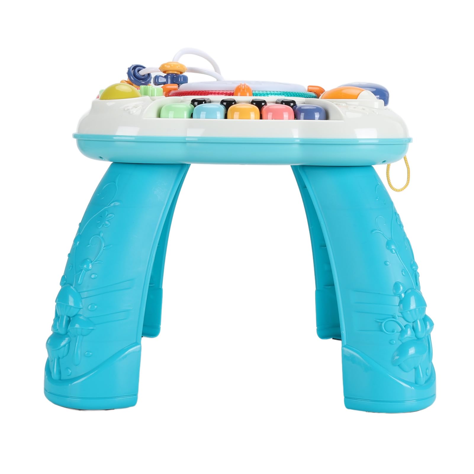 Tavolo da attività Musicale Giocattolo Educativo Infantile Colorato Promuove Lo Sviluppo Cognitivo per la Famiglia dei Bambini 13.0x13.0x12.6in