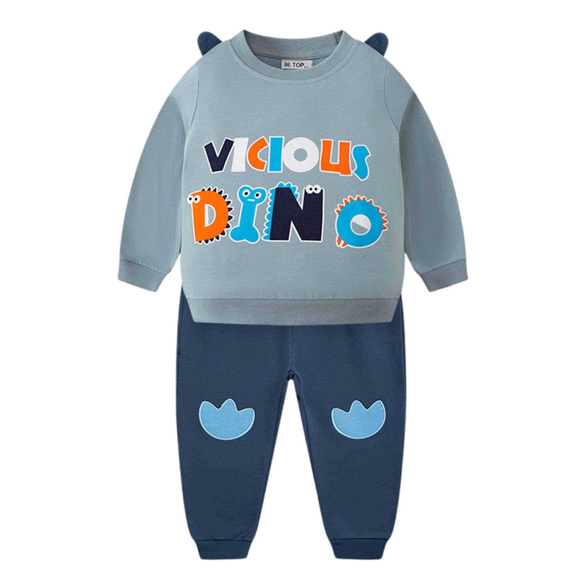 Garçons Survêtement Automne Hiver Coton Ensemble Sweat-shirt et Pantalon 2 Pièces Manches Longues Enfant Ensembles de Sport Noël Chaude Sweat Pantalon Jogging Tenues 2-7 Ans