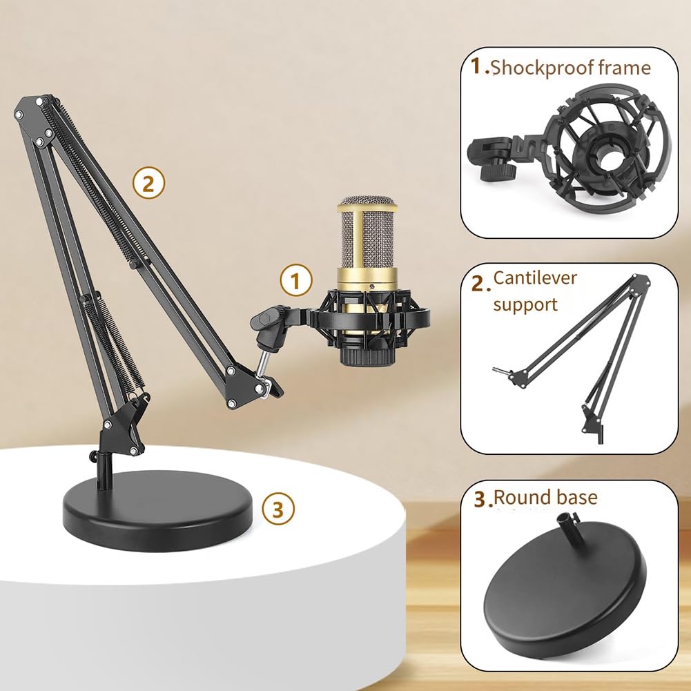 Microfono Spider Shock Mount Microfono Condensatore Universale Shockmount Supporto Microfono