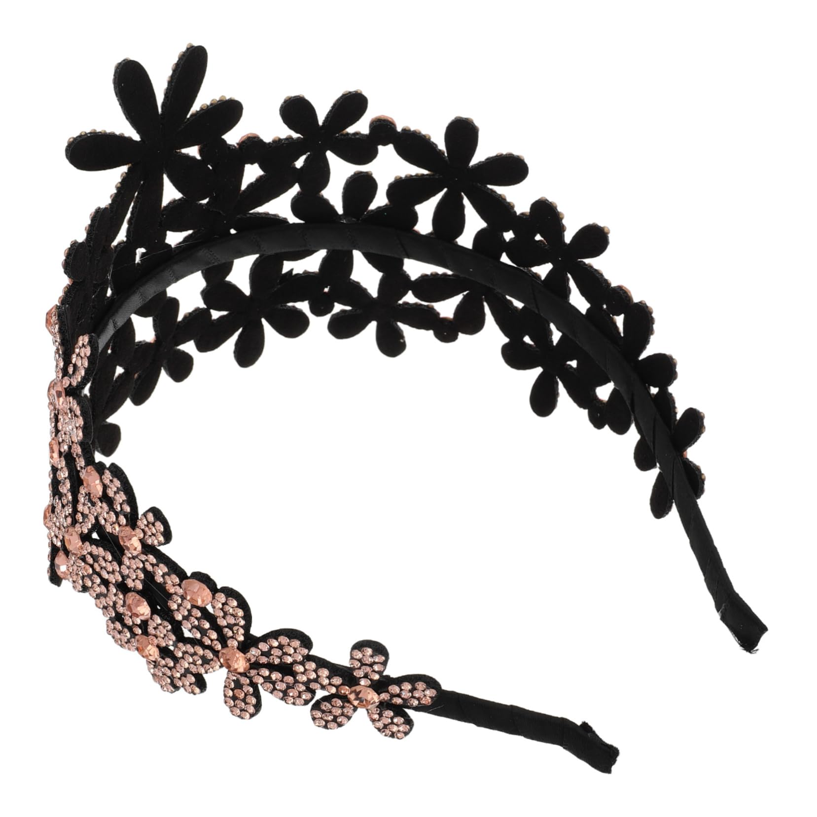 4 Pezzi Cerchietto Larga con Fiori in Antiscivolo Accessorio Sposa e Resistente per Matrimoni e Feste Copri per Donne